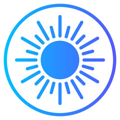 sun gradient icon