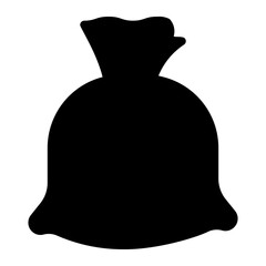 Naklejka premium garbage bag glyph icon