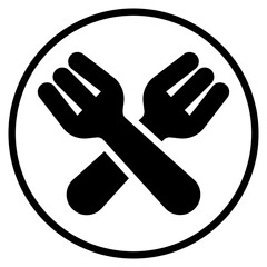 cutlery glyph icon