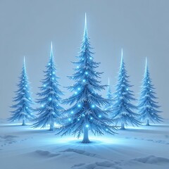 Fototapeta premium winter forest landscape
