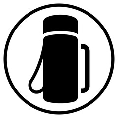 thermos glyph icon