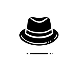 Stylish Fedora Hat Icon 