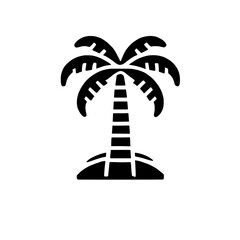 Tropical Palm Tree Icon 