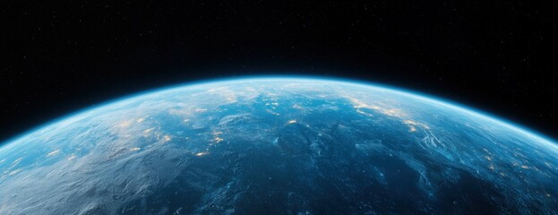 Stunning view of the earth from space