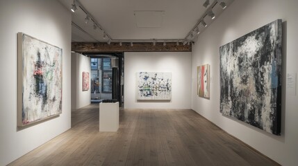 Abstract Art Exhibition: A Modern Gallery Showcase