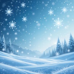 Fototapeta premium winter landscape with snow