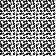 Seamless black and white floral minimal geometric pattern vector background. for wallpapers, pattern fills, surface textures, textile.