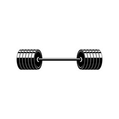 Barbell icons. Dumbbell icon simple sign. Fitness logo design vector. Barbell icons a trendy and modern for logos, templates, websites, and sports.