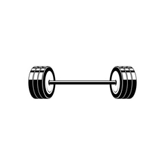 Barbell icons. Dumbbell icon simple sign. Fitness logo design vector. Barbell icons a trendy and modern for logos, templates, websites, and sports.