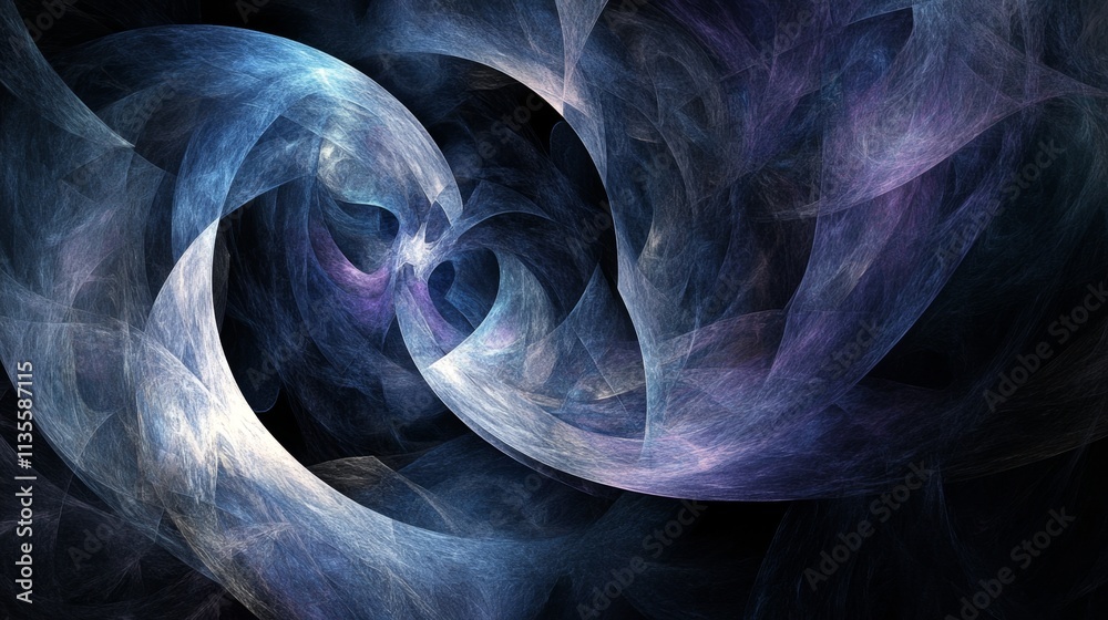 Poster dynamic swirling patterns abstract art digital creation ethereal environment artistic viewpoint visu