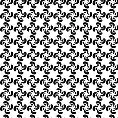 Vector modern seamless geometry pattern flower, black and white abstract geometric background