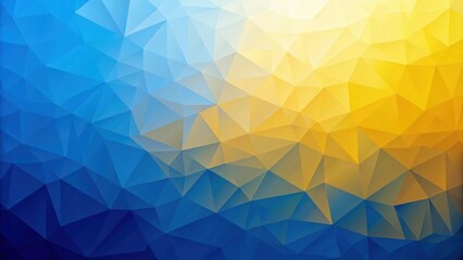 Fototapeta premium Yellow and blue gradient polygon shaped background, geometric, abstract, colorful, modern, vibrant, polygonal, design