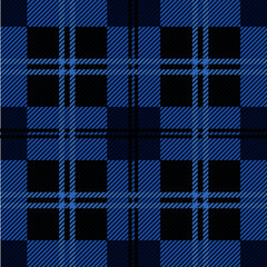 blue plaid fabric