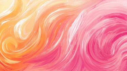 Obraz premium Soft Abstract Swirls of Pink and Orange in Dreamy Background Art