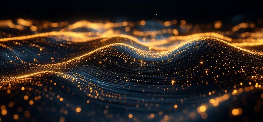 Golden particles on abstract wave curves.