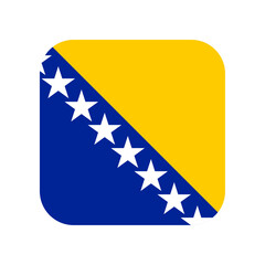 Bosnia and Herzegovina flag rounded square icon