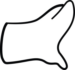 line art illustration little baby hands 