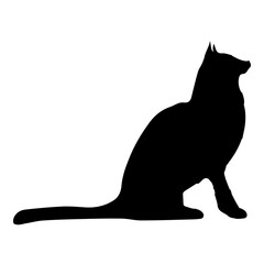 Cat Sitting Silhouette © SimpleDesign