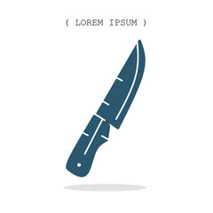 Vector symbol. Knife icon illustration. Stock vector symbol illustration design.