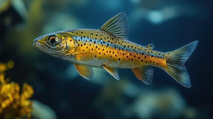 Fototapeta premium a fish swimming in water