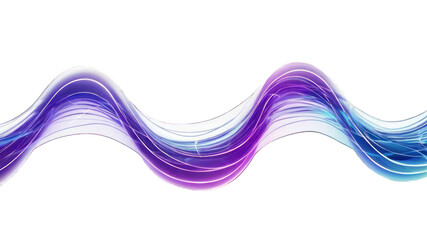 A flowing wave of vibrant purple and blue light, symbolizing energy and movement.