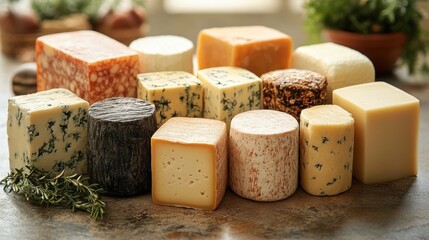 a group of dairy products