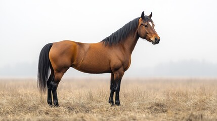 Fototapeta premium a horse standing on a white background