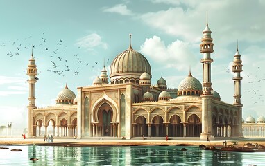 Obraz premium The Grand Mosque of Abu Dhabi, United Arab