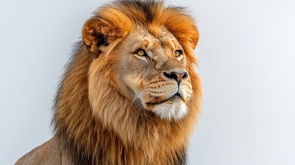 Fototapeta premium a lion standing on a white background