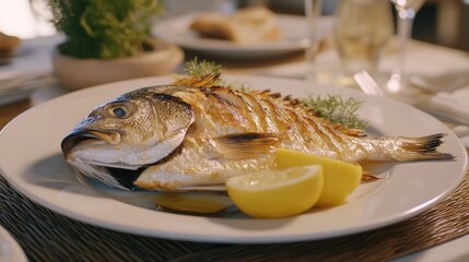 Grilled Fish Mediterranean Delicacy: A Culinary Masterpiece
