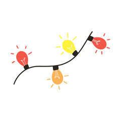 String lights Christmas decorations