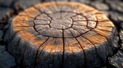 a piece of wood with cracks