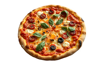 pizza isolated on white background