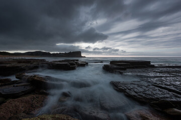 Cloudy morning at Avalon Beach, Sydney, Australia.