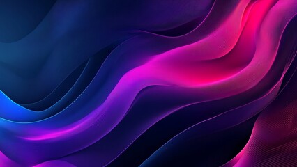 Fototapeta premium Colorful abstract wavy patterns on a dark background
