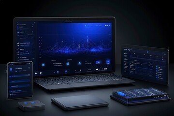 Modern Digital Interface with Multiple Devices