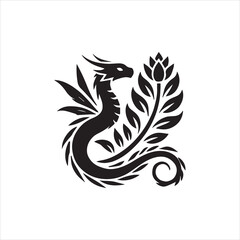 black and white tattoo design