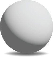 3D sphere image with corners and shadows