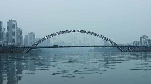 Fule Bridge, Fujiang River, Mianyang, Sichuan, China