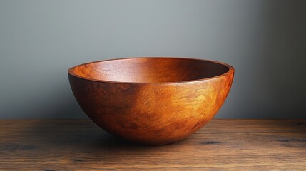 a wooden bowl with a white background