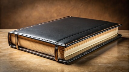 Obraz premium Black and Cream Leather Binder - Portrait Photography