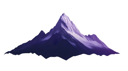 Abstract Purple Mountain Range Digital Art