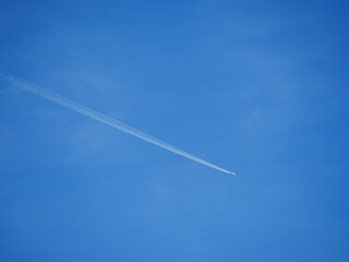 Airplane clouds in winter, Colorado