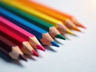 Colored Pencil Set - Artistic Still Life, Vibrant Hues, Realistic