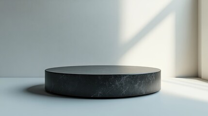  Modern Black Stone Display - Perfect for Product Mockups & Minimalism