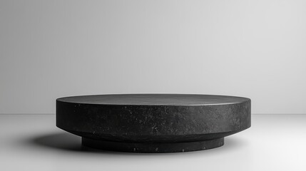  Modern Black Stone Display - Perfect for Product Mockups & Minimalism
