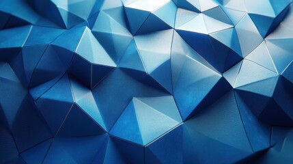 Obraz premium abstract 3d render blue geometric background modern animation motion design vide