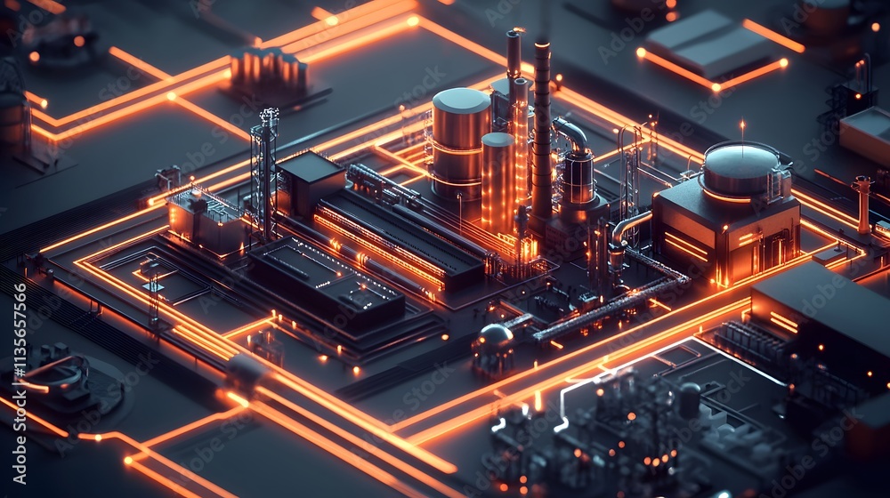 Aufkleber A sleek professional demo showcasing IoT workflow tools with smooth 3D visuals and compact 2D charts