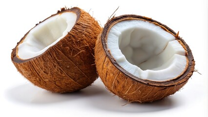 Low Light Coconut Half Clipping Path
