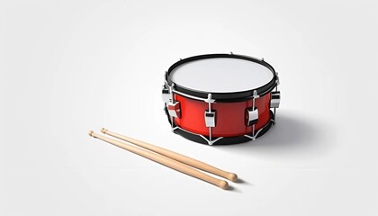 drum and drumsticks